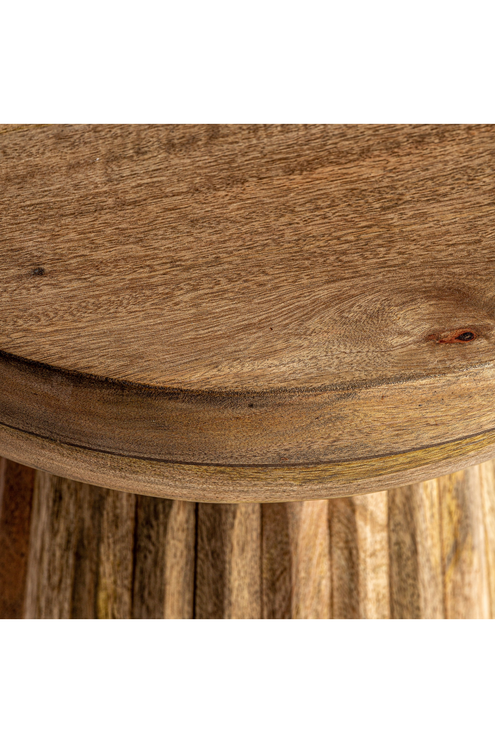 Mango Wood Pedestal Side Table | Vical Home Plisse | Oroa.com