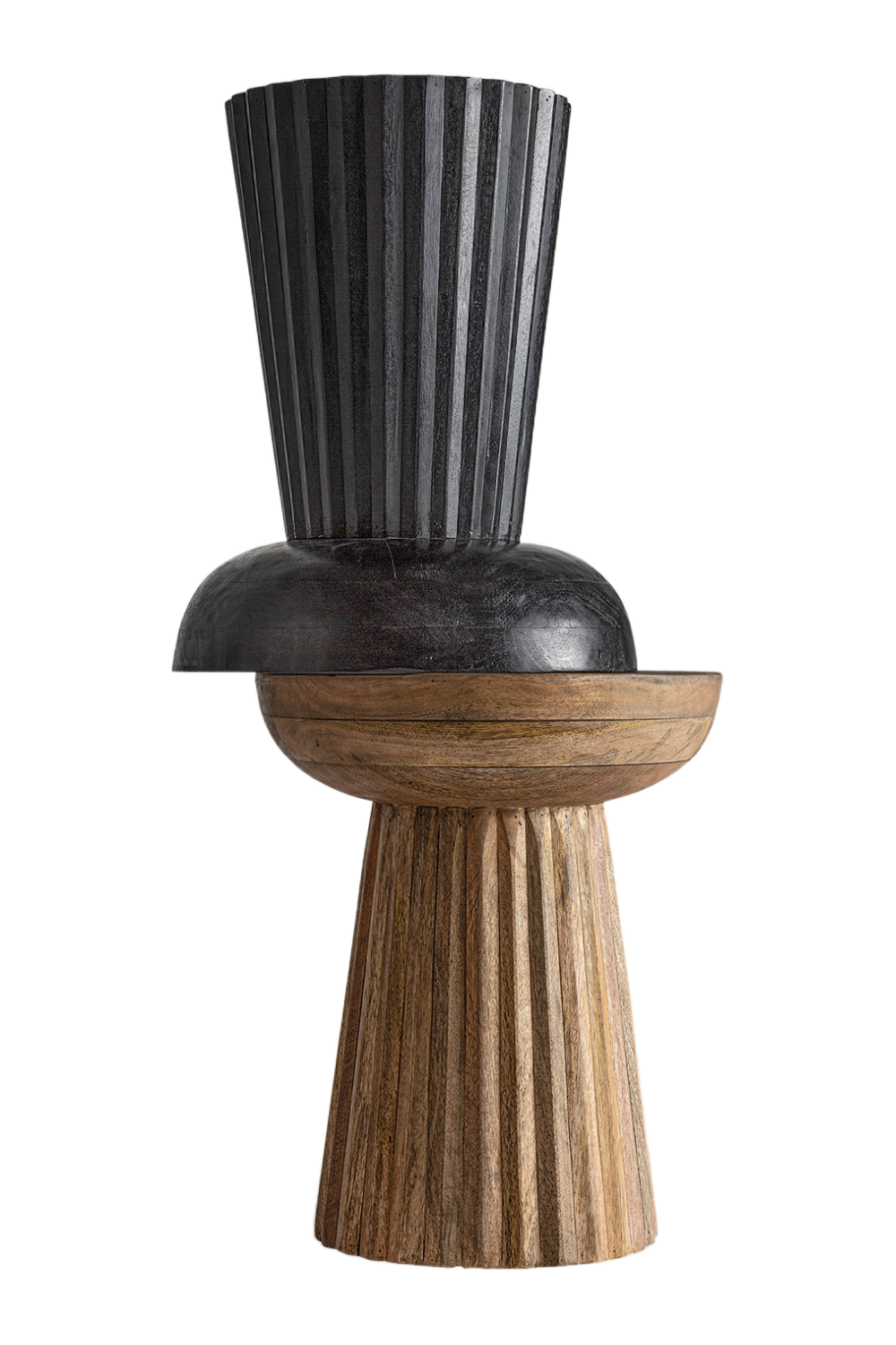 Mango Wood Pedestal Side Table | Vical Home Plisse | Oroa.com