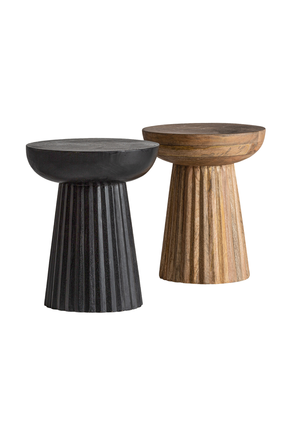 Mango Wood Pedestal Side Table | Vical Home Plisse | Oroa.com