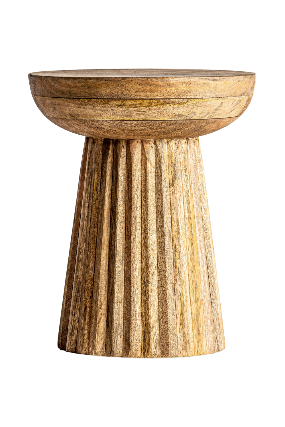 Mango Wood Pedestal Side Table | Vical Home Plisse | Oroa.com