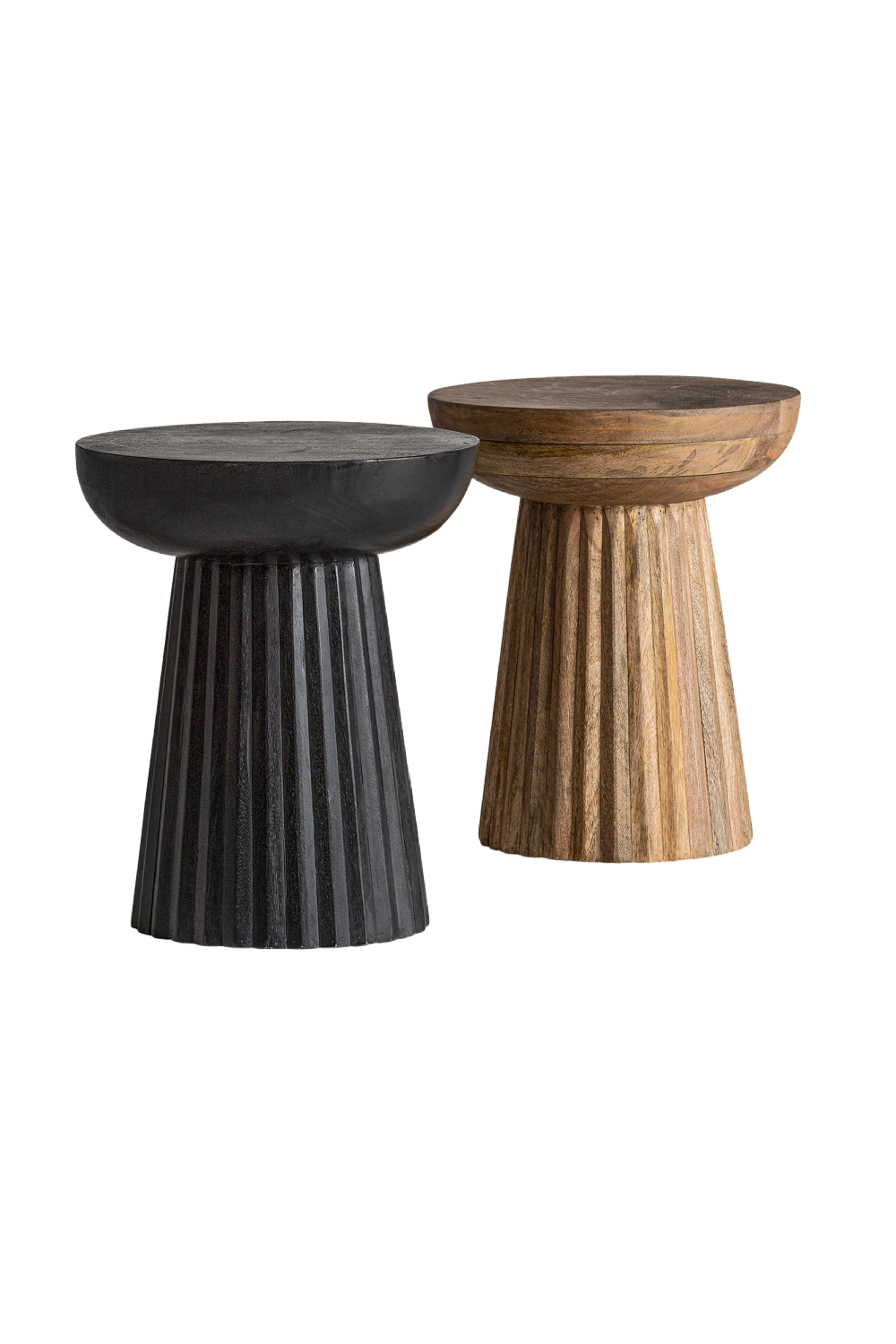 Mango Wood Pedestal Side Table | Vical Home Plisse | Oroa.com