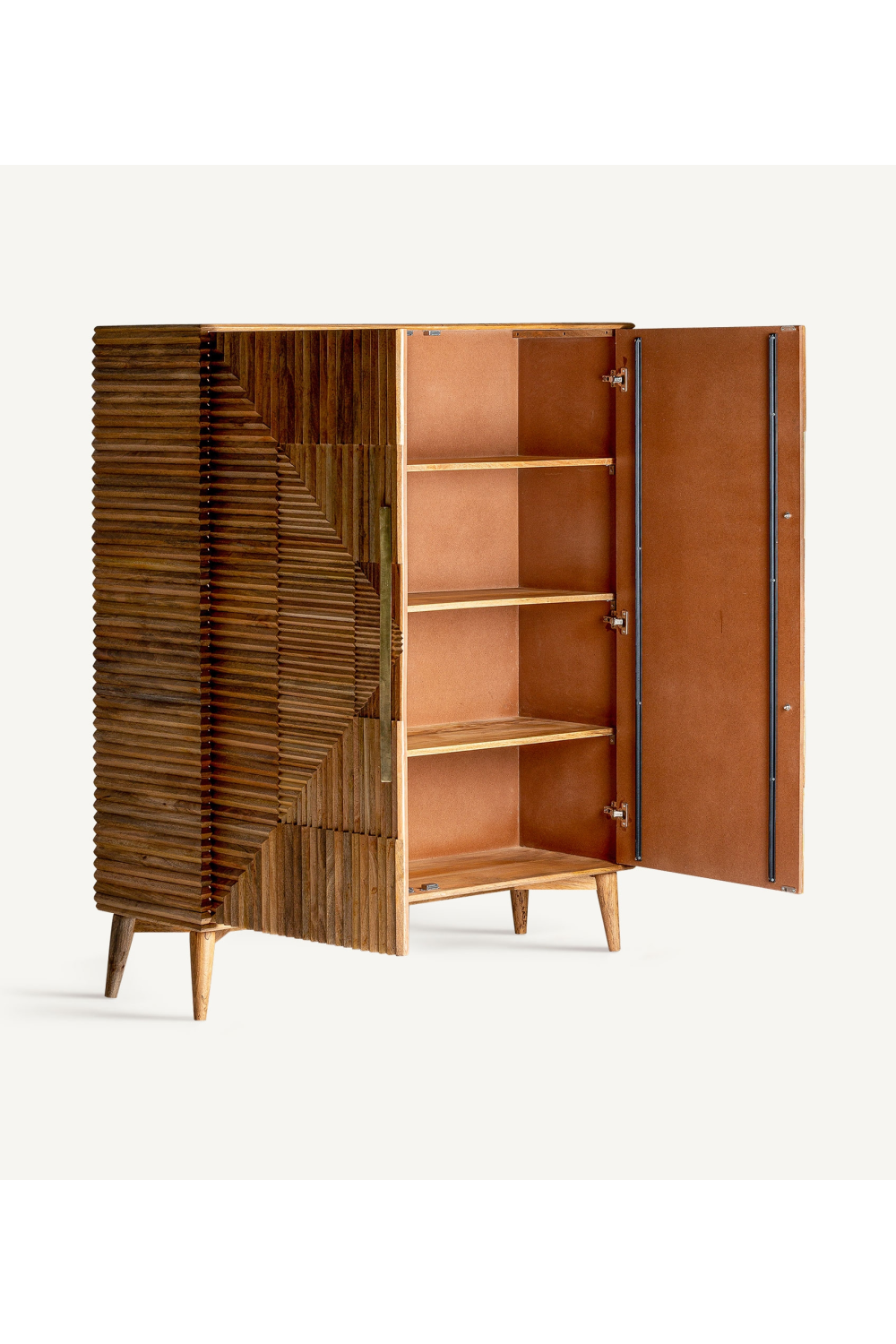 Fluted Wood Modern Cabinet | Vical Home Plisse | Oroa.com