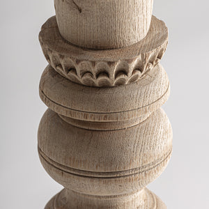   Carved Wooden Candle Holder | Oroa.com