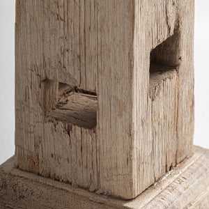   Carved Wooden Candle Holder | Oroa.com