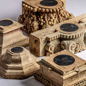   Carved Wood Ethnic Candle Holder | Oroa.com