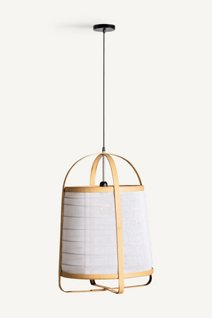 White Linen Hanging Lamp | Vical Home | Oroa.com