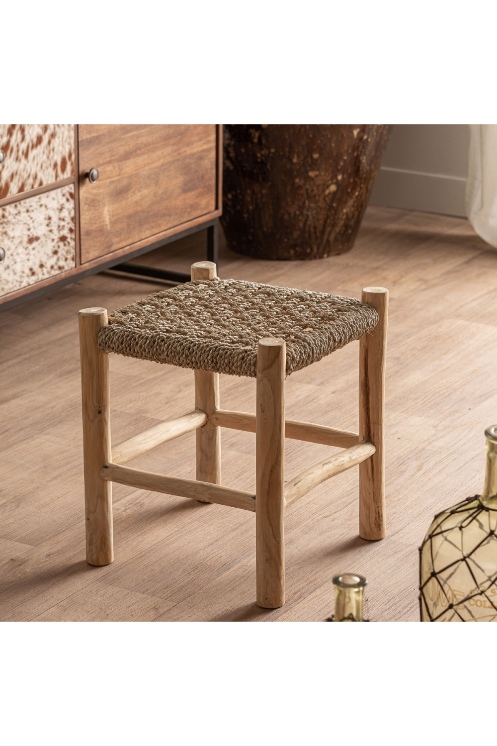 Natural Fiber Stool | Vical Home Manhula | Oroa.com