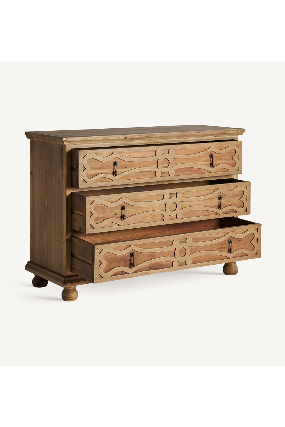 Carved Wooden Chest of Drawers | Vical Home Rumford | Oroa.com