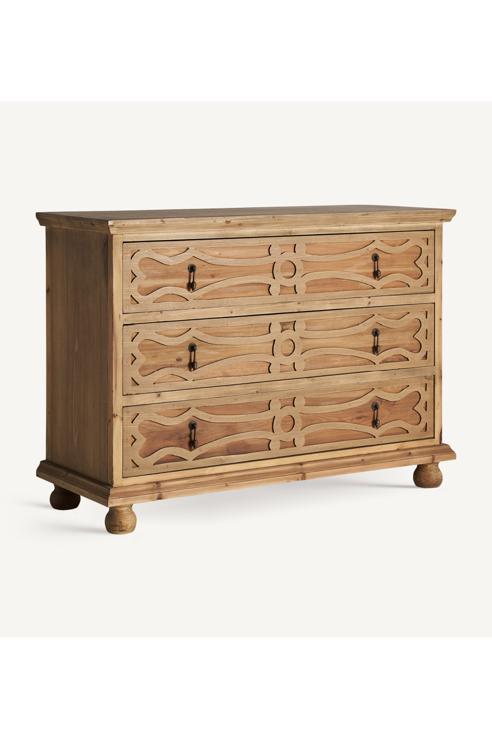 Carved Wooden Chest of Drawers | Vical Home Rumford | Oroa.com