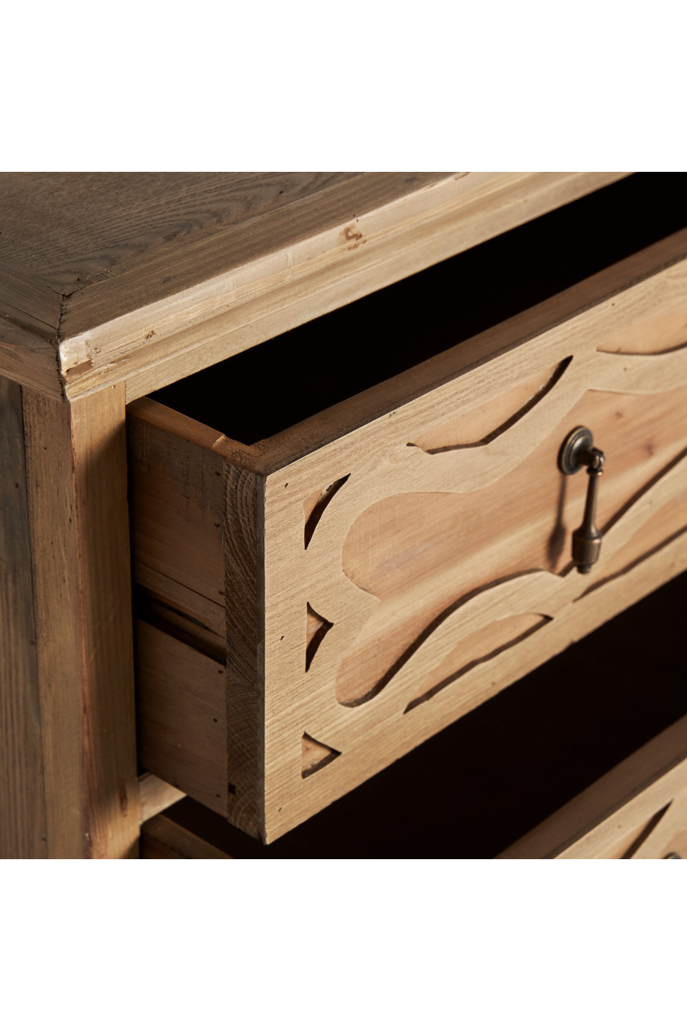 Carved Wooden Chest of Drawers | Vical Home Rumford | Oroa.com