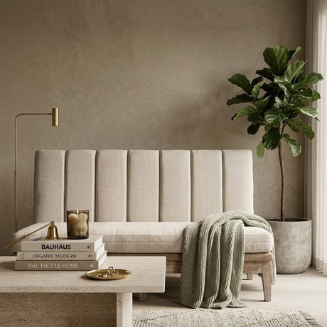   White Linen Sofa | Oroa.com