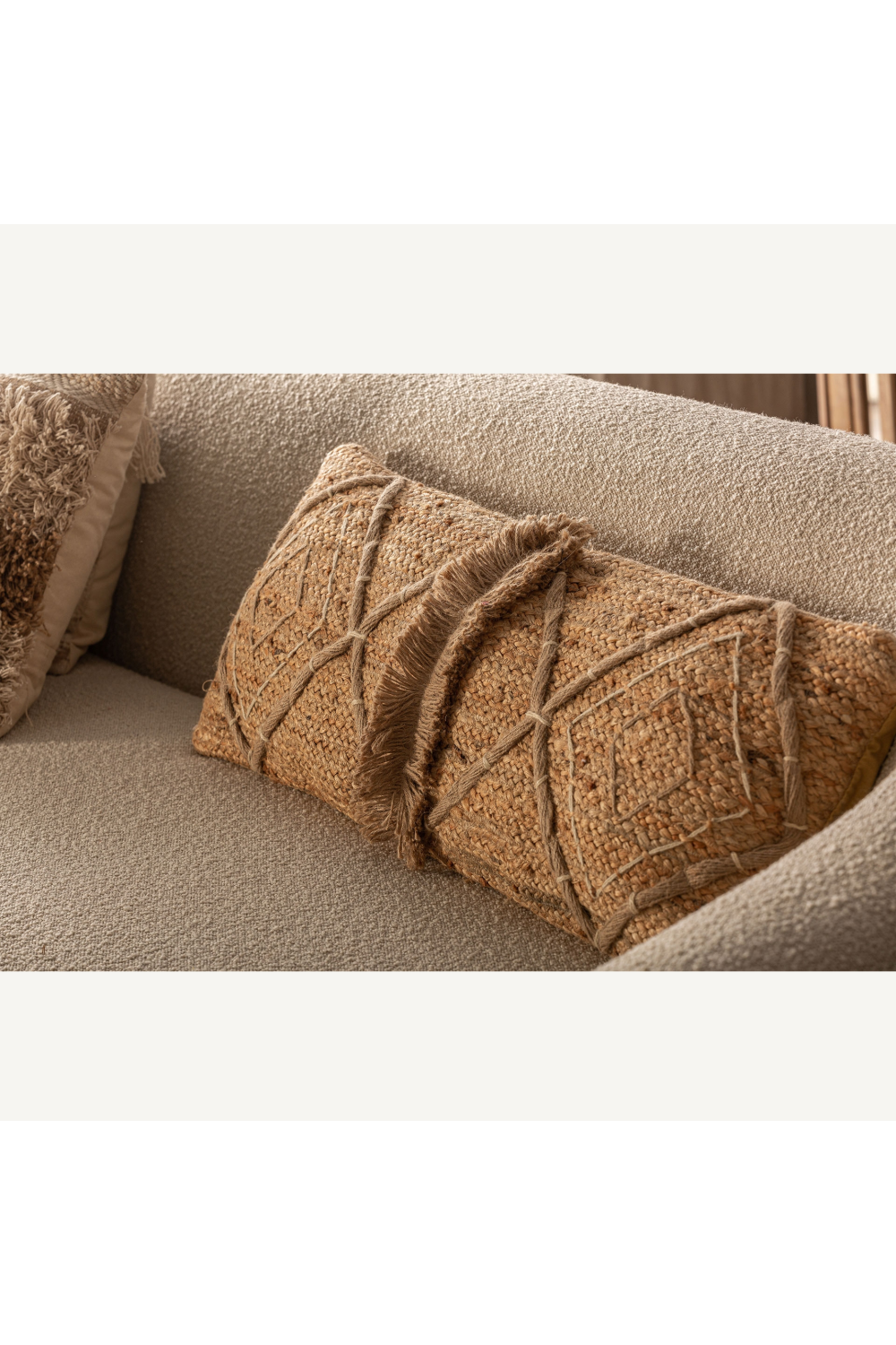 Rectangular Jute Cushion | Vical Home Amely | Oroatrade.com