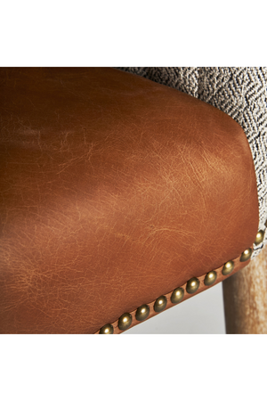 Gray Studded Barrel Armchair | Vical Home Neive | Oroa.com