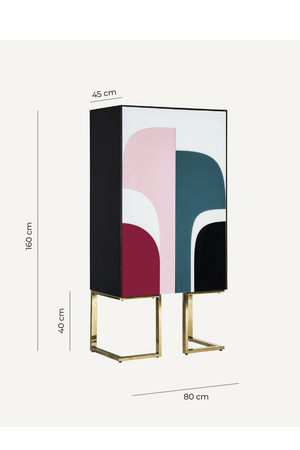 Multi-Colored Patterned Cabinet | Vical Home Annie | Oroa.com
