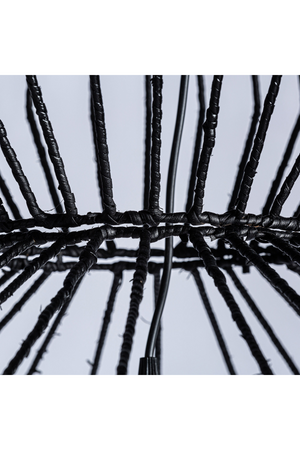 Black Rattan Hanging Lamp | Vical Home Plisse | Oroa.com