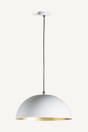 White Iron Dome Hanging Lamp | Vical Home | Oroa.com