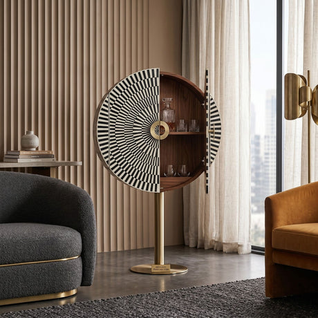   Modern furniture - Round Bar Cabinet - www.oroa.com | Oroa.com