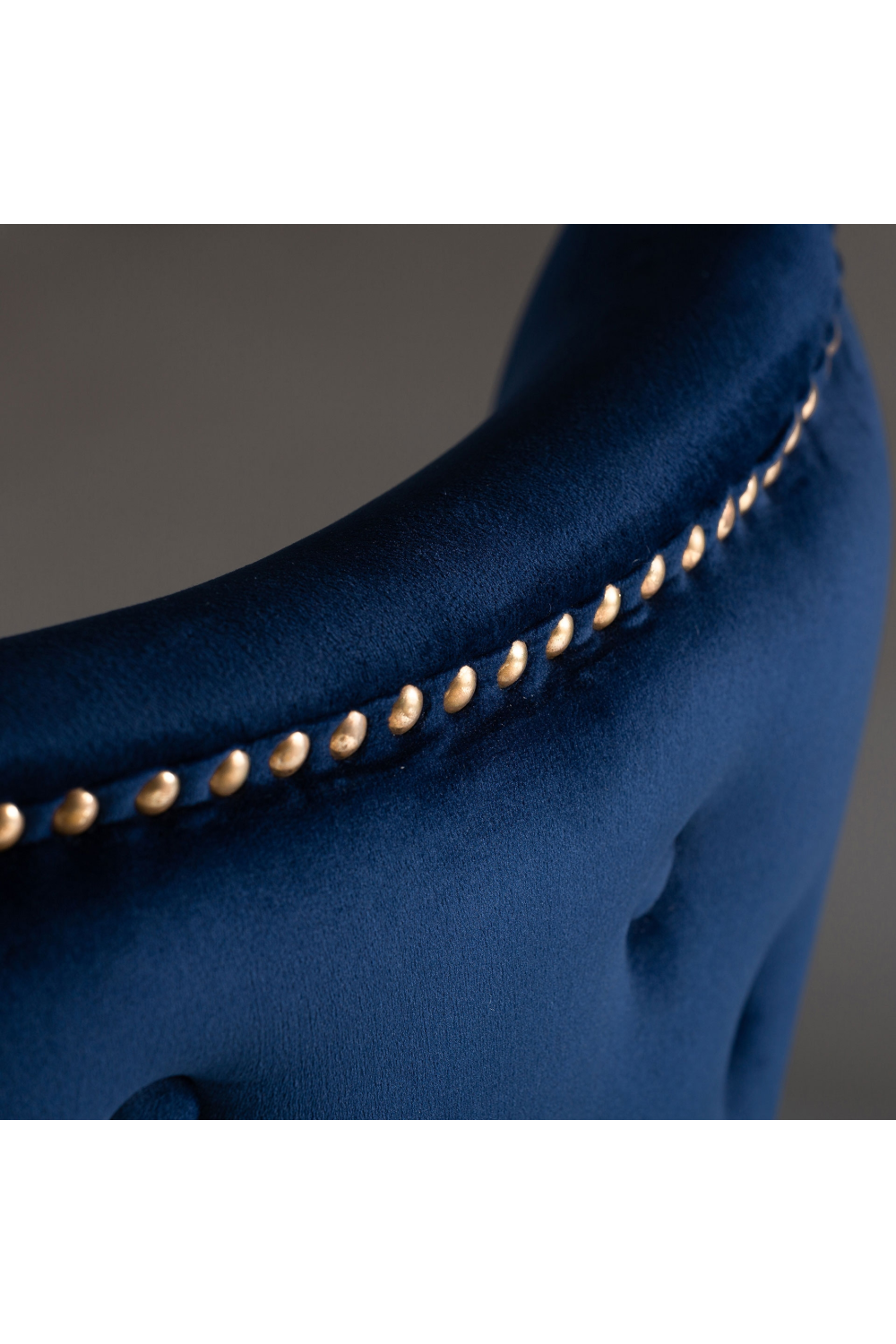 Blue Velvet Studded Accent Chair (2) | Vical Home Isella | Oroa.com