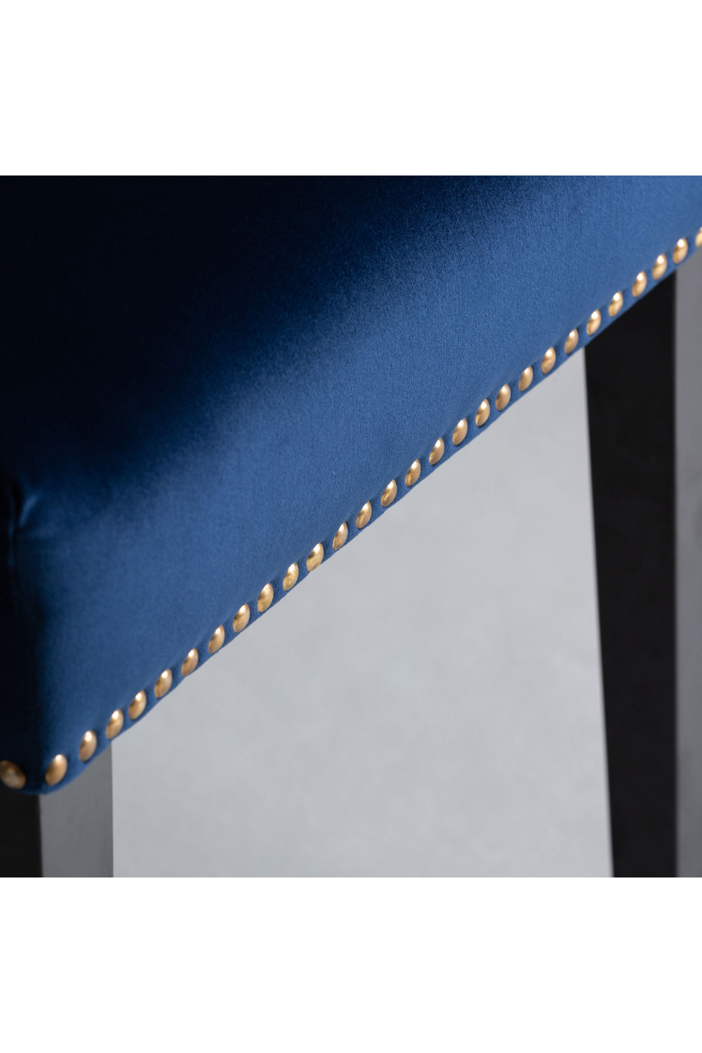 Blue Velvet Studded Accent Chair | Vical Home Isella | Oroatrade.com