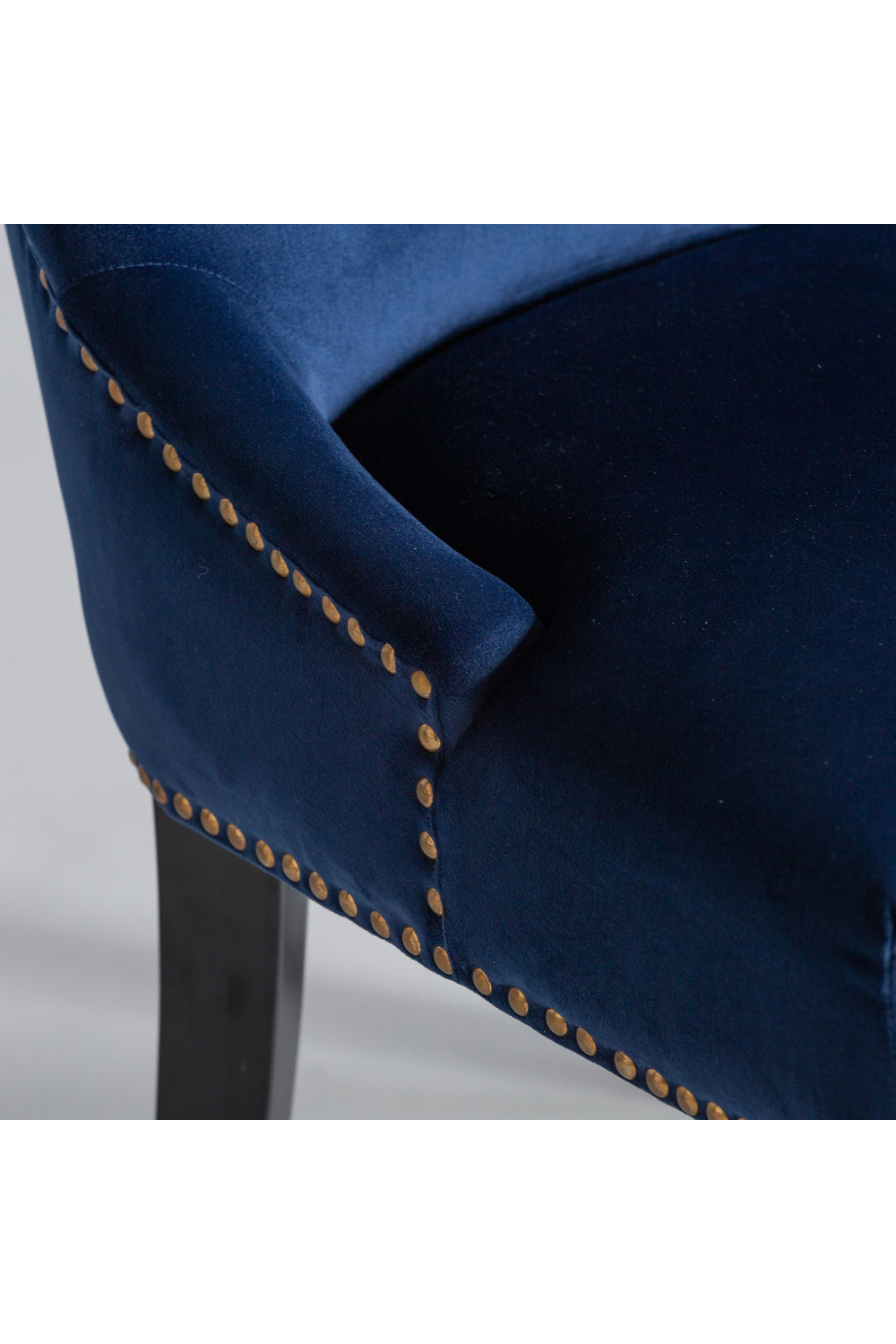 Blue Velvet Studded Accent Chair (2) | Vical Home Isella | Oroa.com