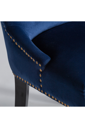Blue Velvet Studded Accent Chair (2) | Vical Home Isella | Oroa.com