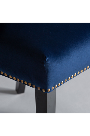 Blue Velvet Studded Accent Chair (2) | Vical Home Isella | Oroa.com