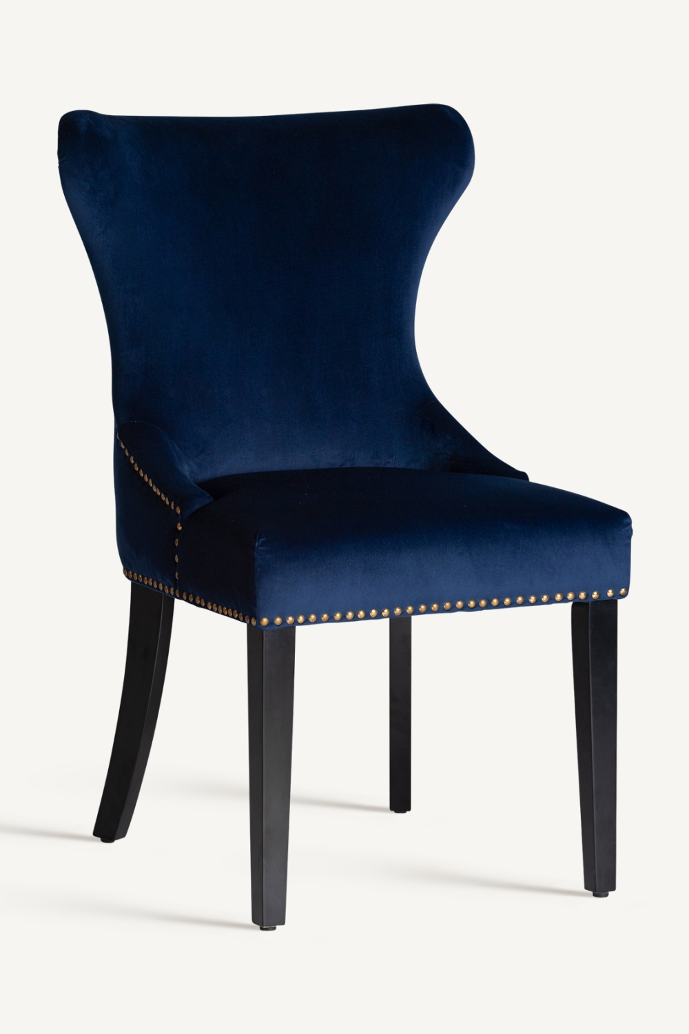 Blue Velvet Studded Accent Chair (2) | Vical Home Isella | Oroa.com