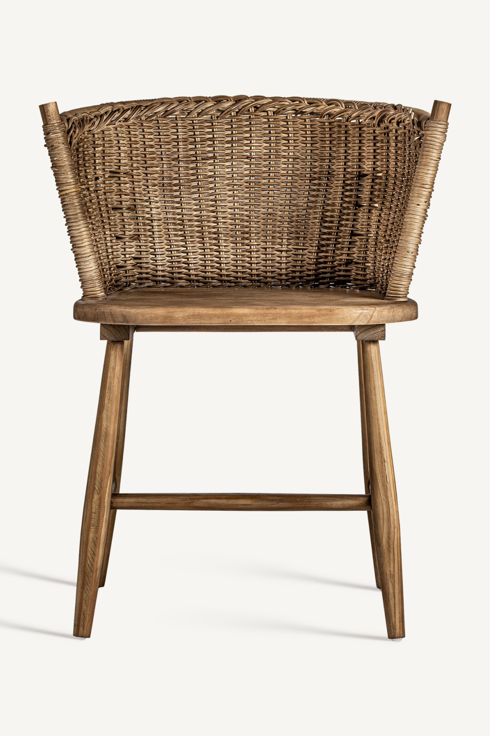 Fir Wood Curved Accent Chair | Vical Home Quenza | Oroatrade.com