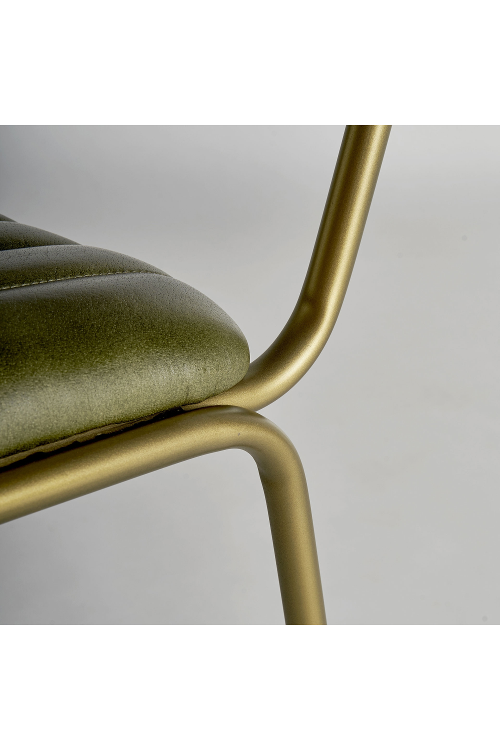 Green Leather Seat Accent Chair | Vical Home Almstock | Oroatrade.com