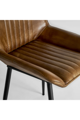Camel Leather Dining Chair | Vical Home Morton | Oroa.com