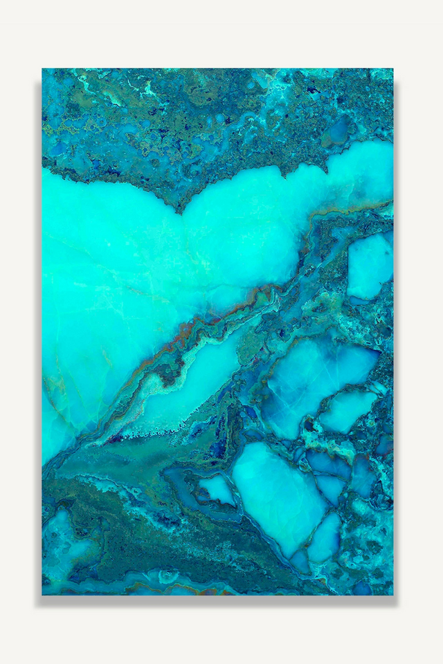 Turquoise Paper Art Print | Vical Home Nauru | Oroa.com