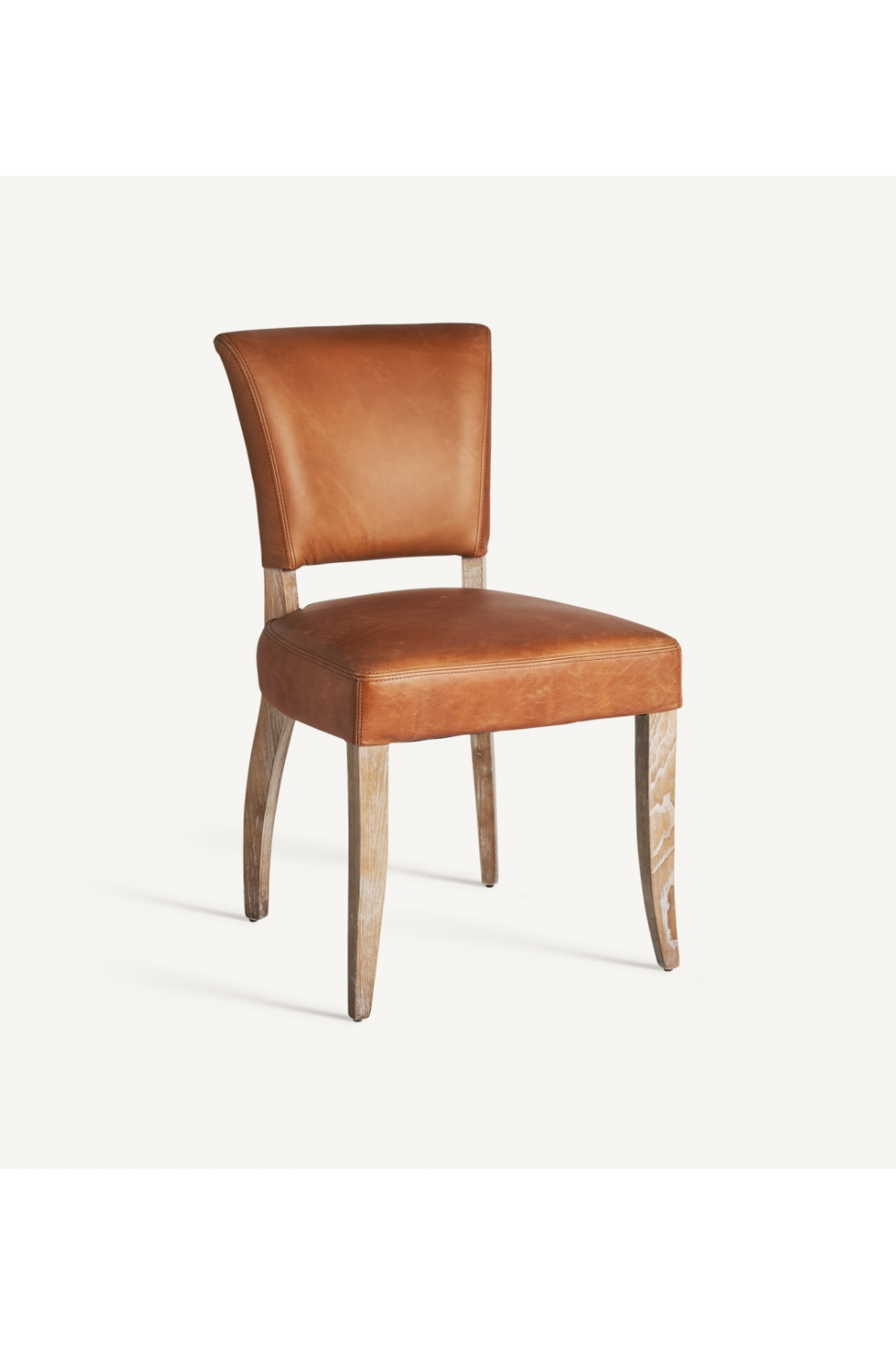 Brown Leather Accent Chair | Vical Home Tolla | Oroatrade.com