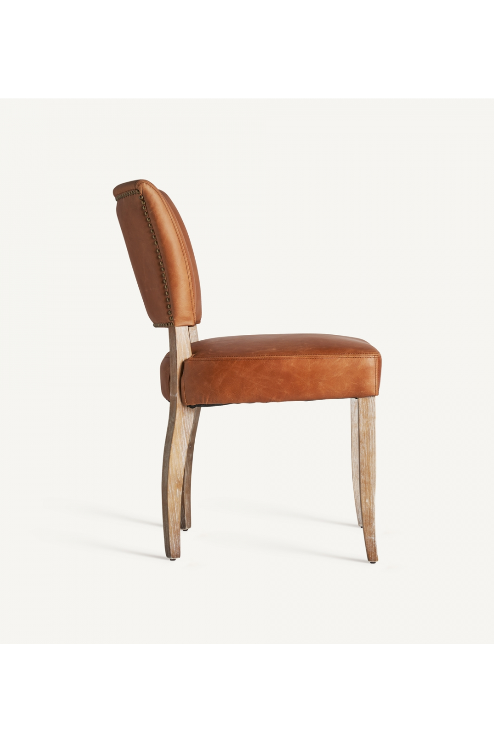 Brown Leather Accent Chair | Vical Home Tolla | Oroatrade.com