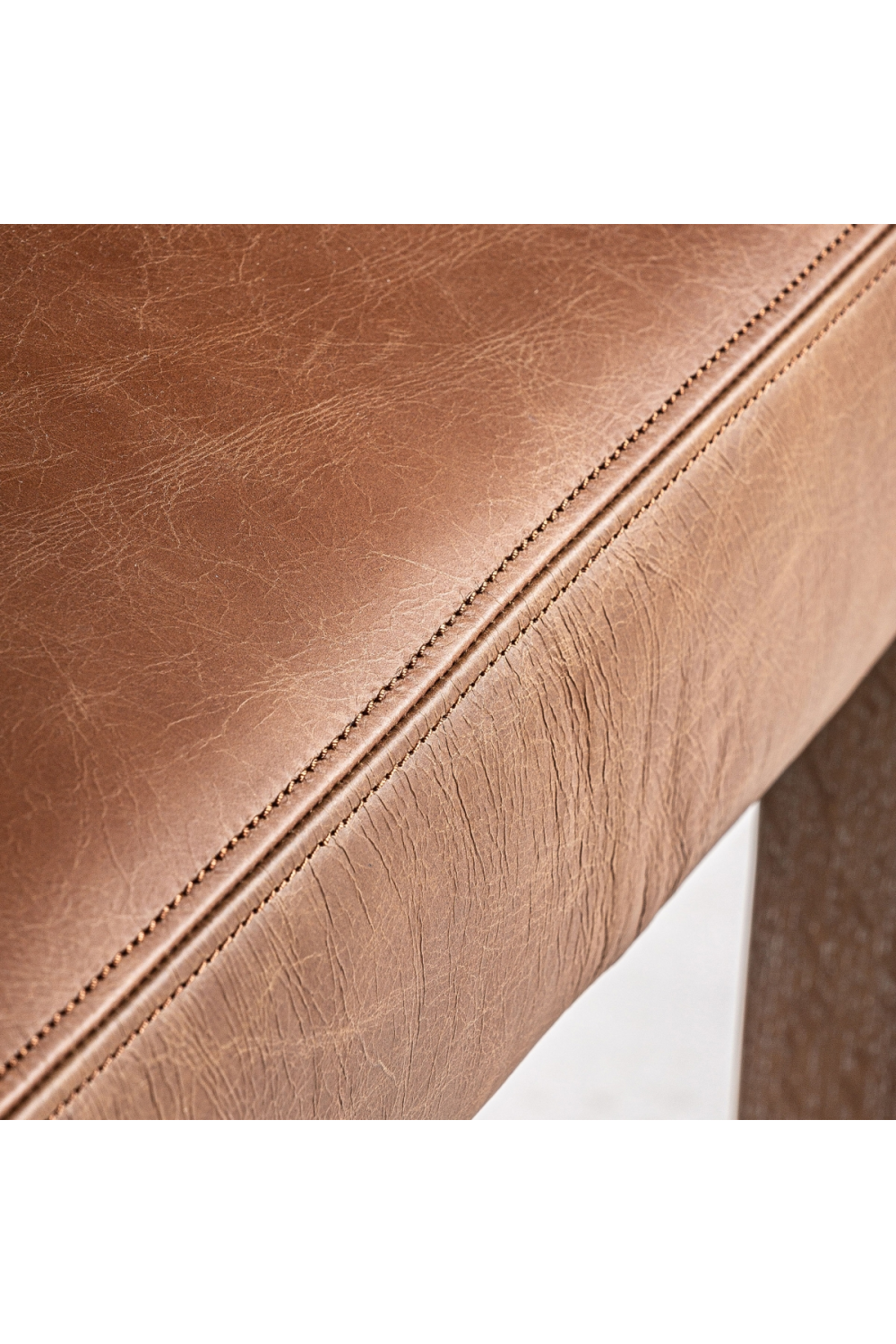 Brown Leather Accent Armchair | Vical Home Tolla | Oroatrade.com