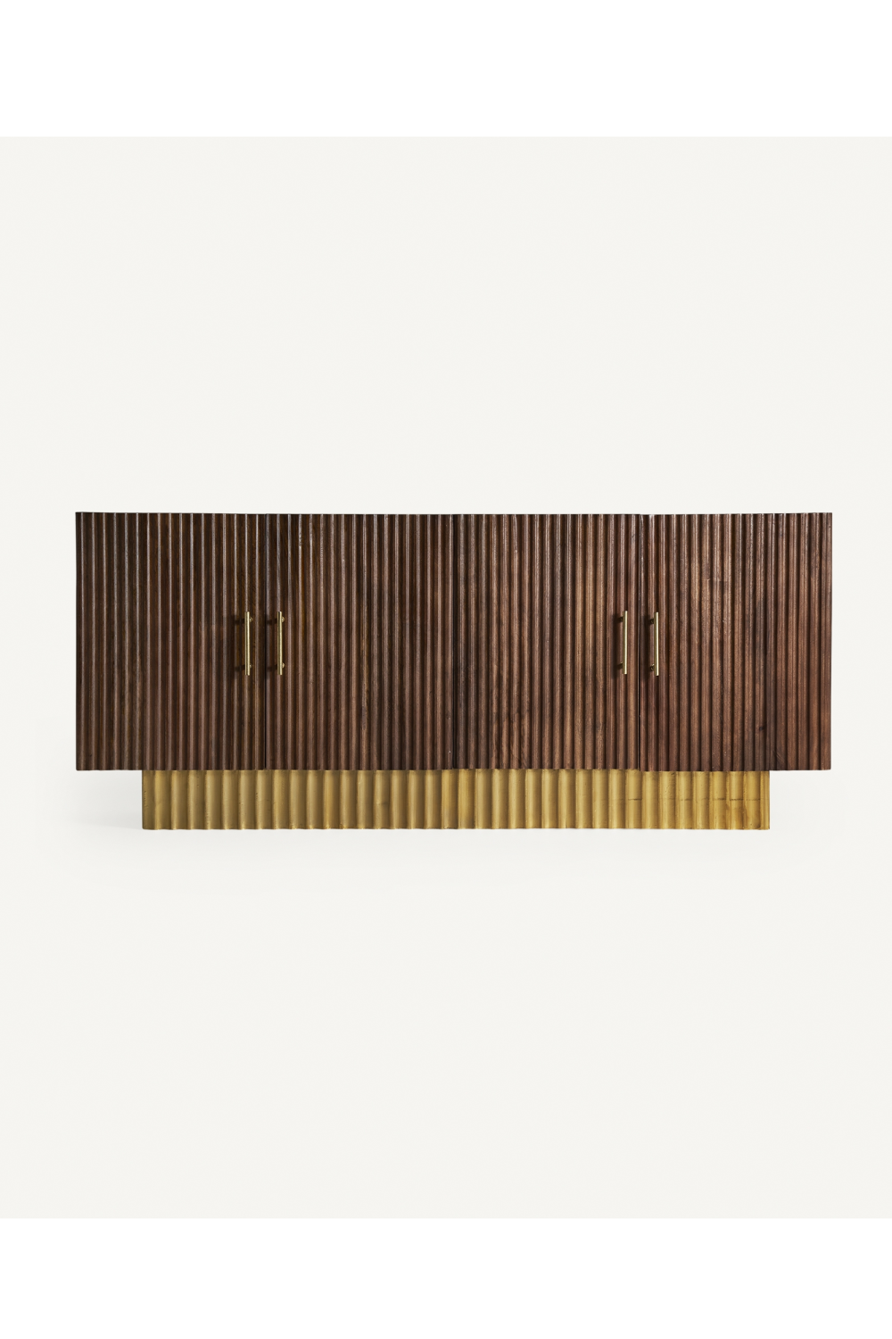 Brown Wooden Fluted Sideboard | Vical Home Mesia | Oroa.com