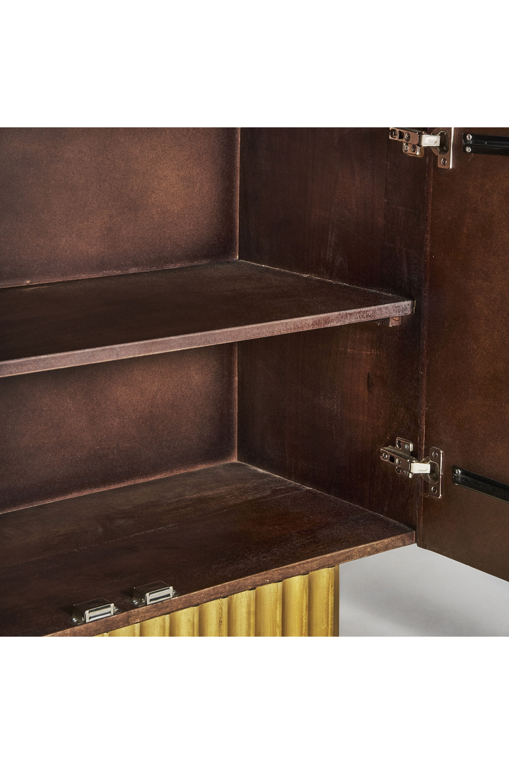 Brown Wooden Fluted Sideboard | Vical Home Mesia | Oroa.com