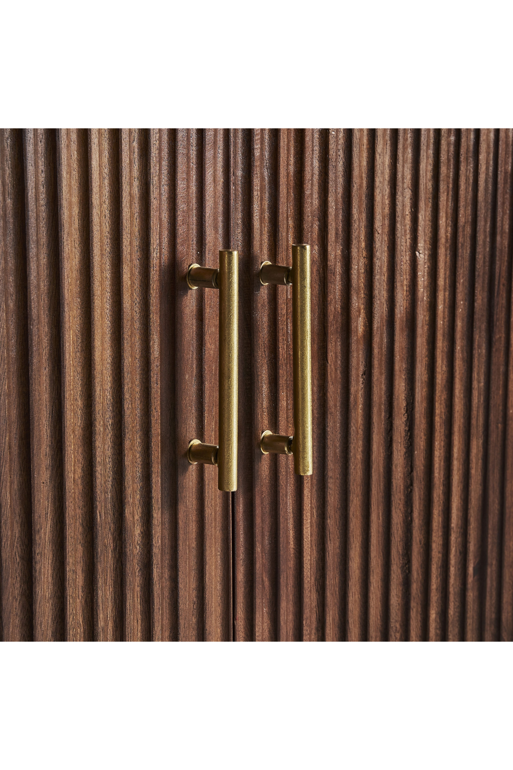 Brown Wooden Fluted Sideboard | Vical Home Mesia | Oroa.com