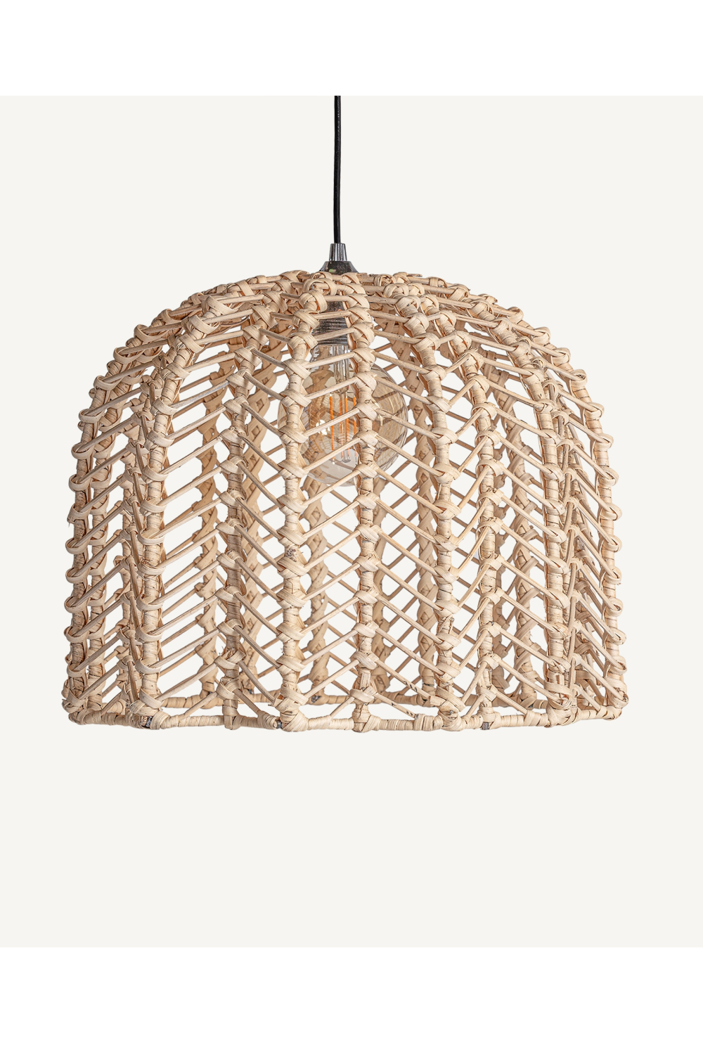 Braided Rattan Dome Hanging Lamp | Vical Home Plisse | Oroa.com