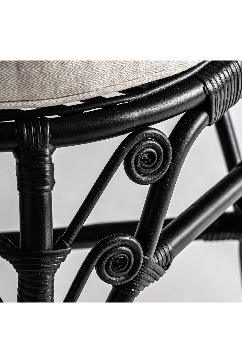 Black Rattan Statement Armchair | Vical Home Nulvi | Oroa.com