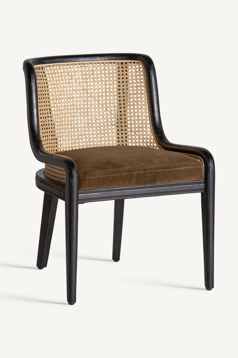 Velvet Seat Rattan Accent Chair | Vical Home Velburg | Oroatrade.com