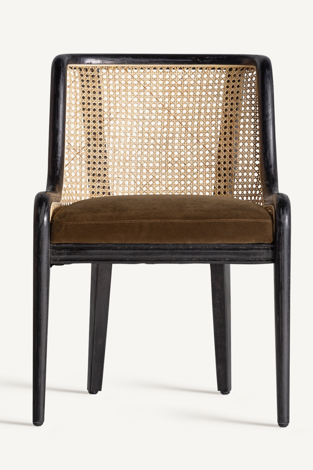 Velvet Seat Rattan Accent Chair | Vical Home Velburg | Oroatrade.com