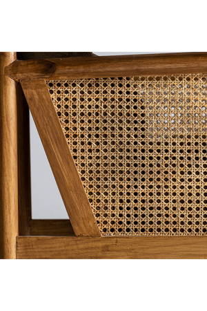 Brown Velvet Rattan Armchair | Vical Home Velburg | Oroa.com