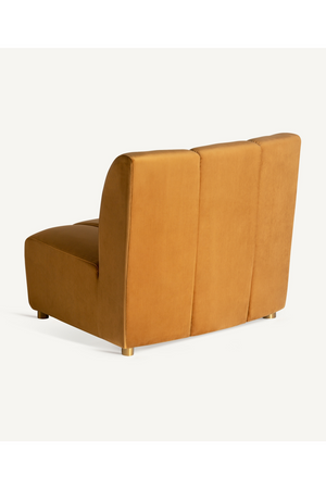 Brown Velvet Central Modular Sofa | Vical Home Shul | Oroa.com