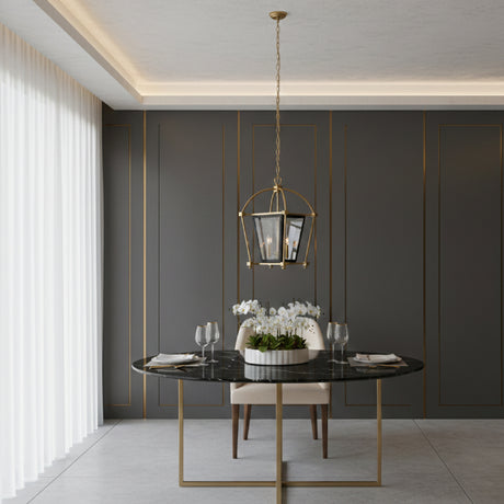   Gold Framed Pendant Light | Oroa.com