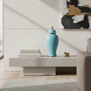   Modern furniture - Blue Ceramic Lidded Vase - www.oroa.com | Oroa.com