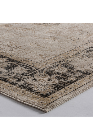 Brown Floral Print Rug 9'5" x 6'5" | Vical Home Anka | Oroa.com