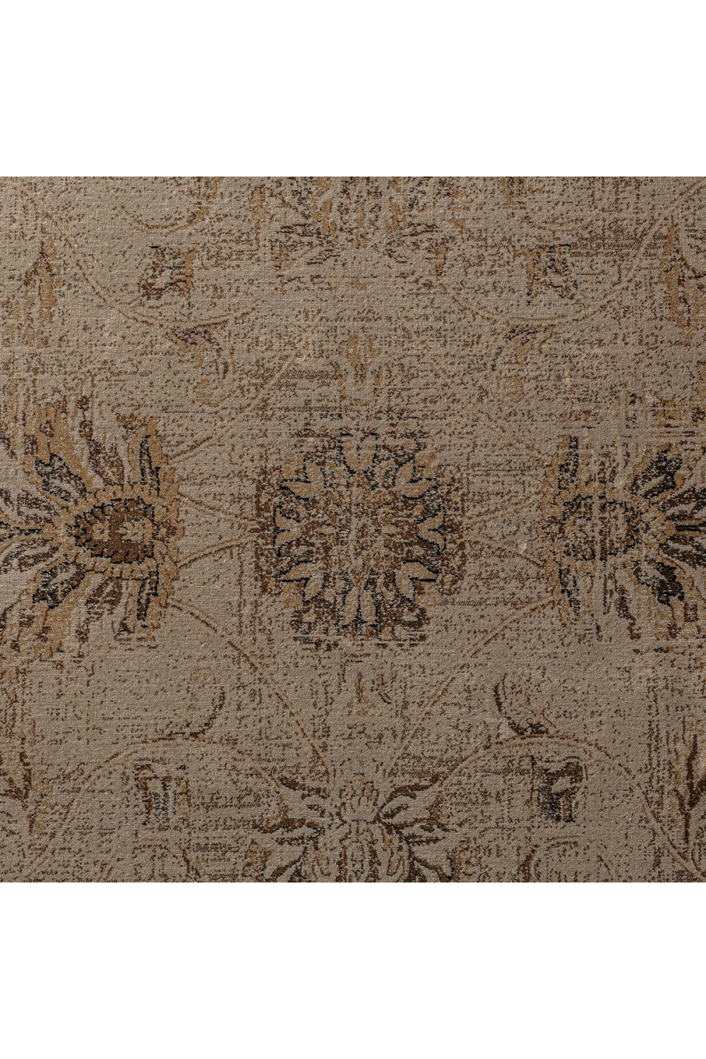 Brown Floral Print Rug 9'5" x 6'5" | Vical Home Anka | Oroatrade.com