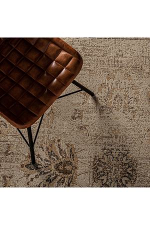 Brown Floral Print Rug 9'5" x 6'5" | Vical Home Anka | Oroa.com