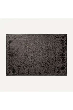 Black Viscose Carpet 6'5" x 9'5" | Vical Home Wera | Oroa.com