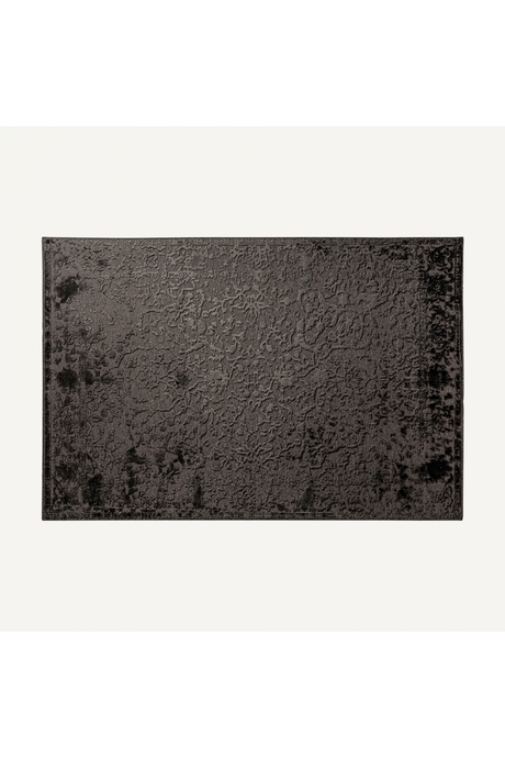 Black Viscose Carpet 6'5" x 9'5" | Vical Home Wera | Oroa.com